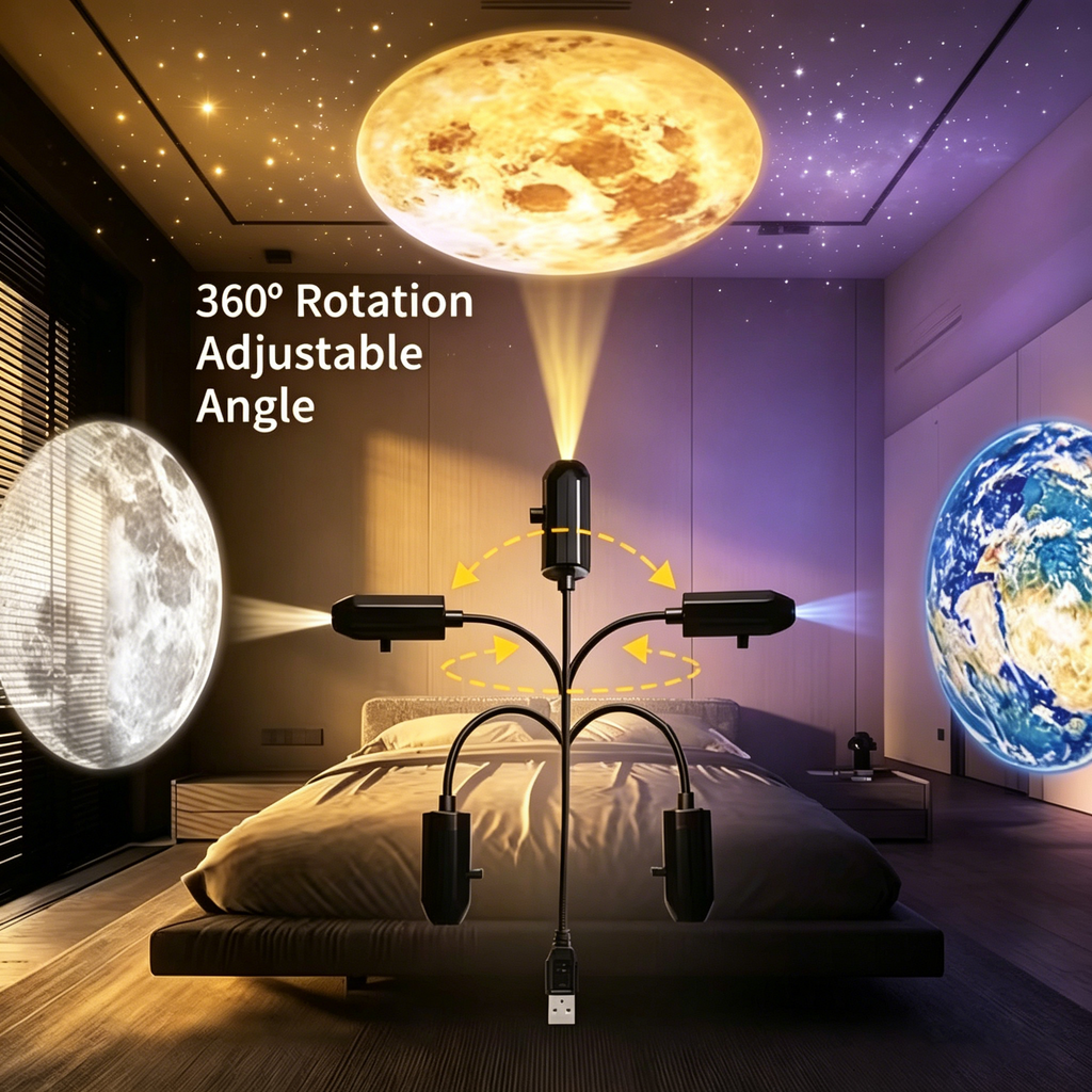 Mother's Day Gift | USB Projector Light Soft Light for Peaceful Nights