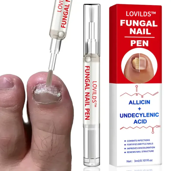 Nail Pen with Allicin & Undecylenic Acid, Nail Health Care Pen, Nail Fungus Care Pen for Solving Fungal Nails and Other Nail Problems,