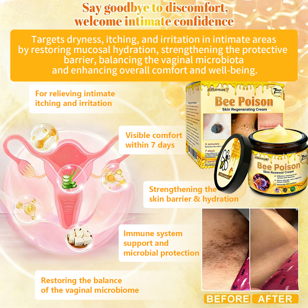 𝐋𝐎𝐕𝐈𝐋𝐃𝐒™ 𝐁𝐞𝐞 𝐏𝐨𝐢𝐬𝐨𝐧 𝐀𝐥𝐥-𝐢𝐧-𝐎𝐧𝐞 𝐂𝐫𝐞𝐚𝐦–🌸 Anti-aging,Hydrating, Skin Repair, Even Tone, Acne and Dark Spot Treatment, Wart and Mole Removal, Psoriasis Relief