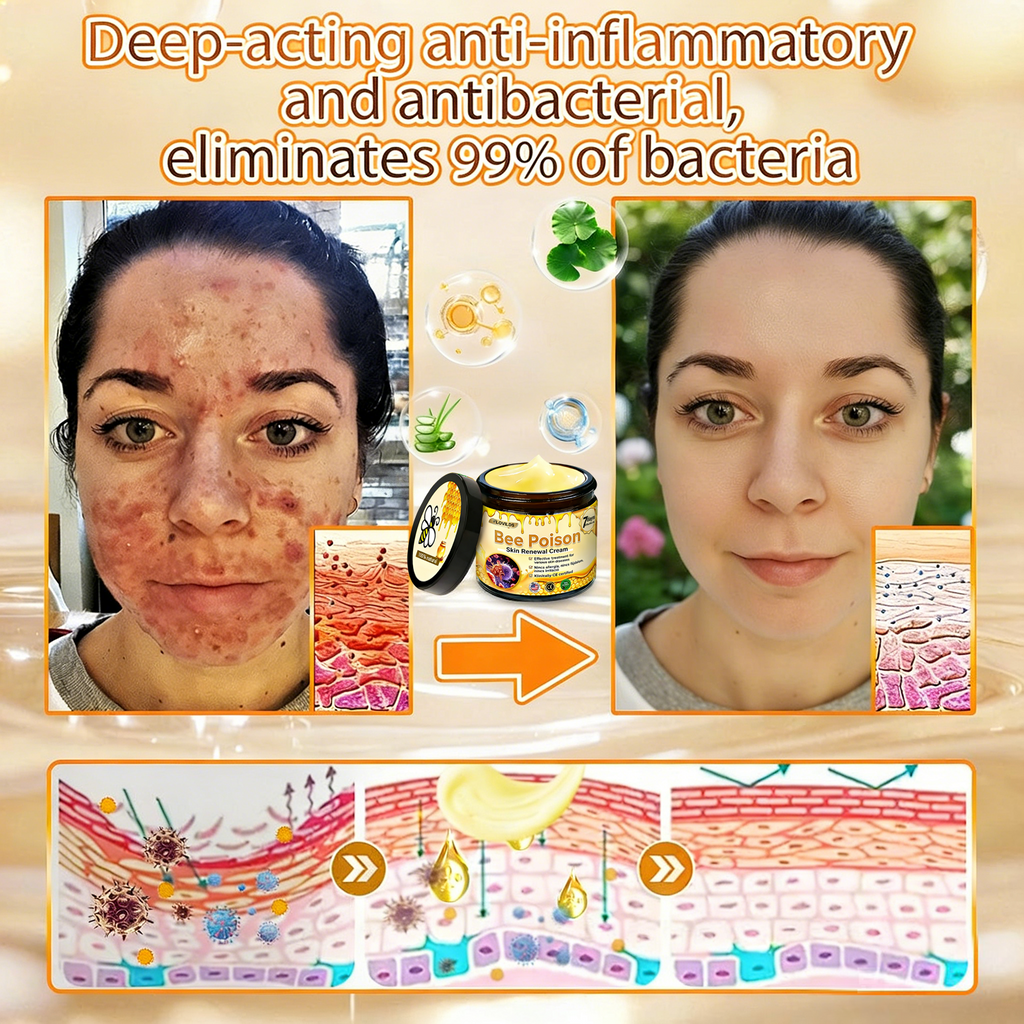 𝐋𝐎𝐕𝐈𝐋𝐃𝐒™ 𝐁𝐞𝐞 𝐏𝐨𝐢𝐬𝐨𝐧 𝐀𝐥𝐥-𝐢𝐧-𝐎𝐧𝐞 𝐂𝐫𝐞𝐚𝐦–🌸 Anti-aging,Hydrating, Skin Repair, Even Tone, Acne and Dark Spot Treatment, Wart and Mole Removal, Psoriasis Relief
