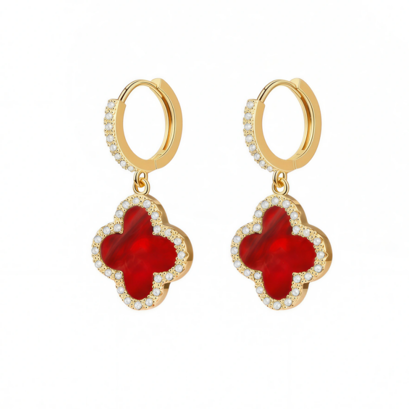 UK’s #1 Lucky Clover Germanium Earrings — Burn Fat & Slim Effortlessly