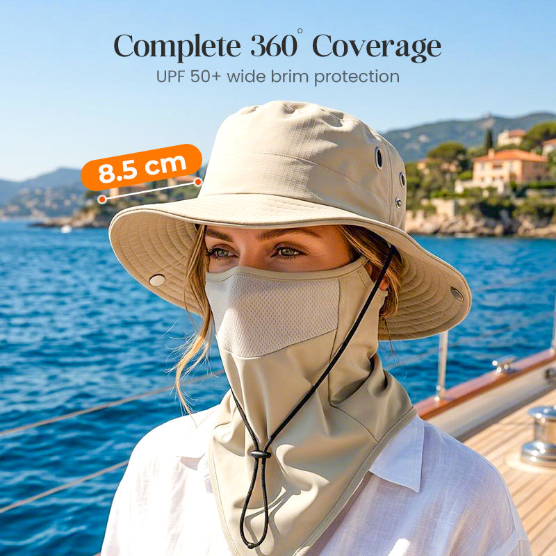 🔥Free Shipping 🔥UV Protection Bucket Hat with Face Cover
