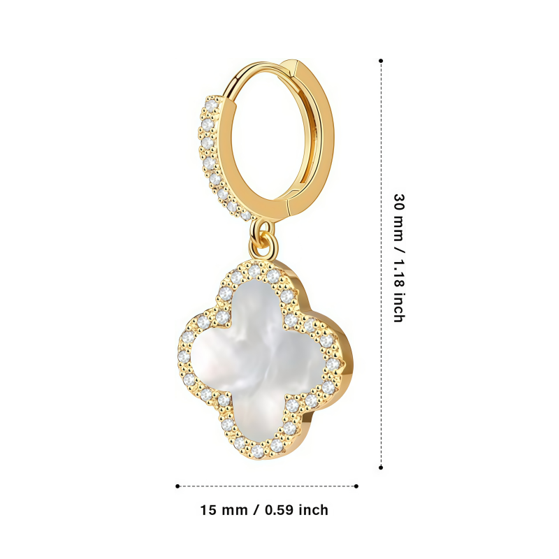 UK’s #1 Lucky Clover Germanium Earrings — Burn Fat & Slim Effortlessly