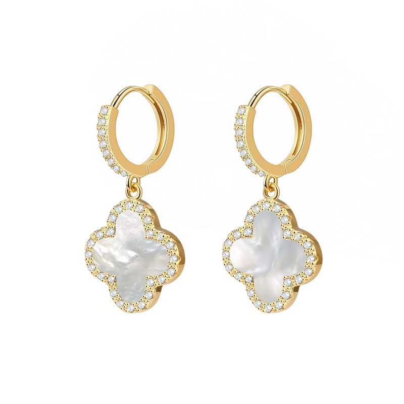 UK’s #1 Lucky Clover Germanium Earrings — Burn Fat & Slim Effortlessly