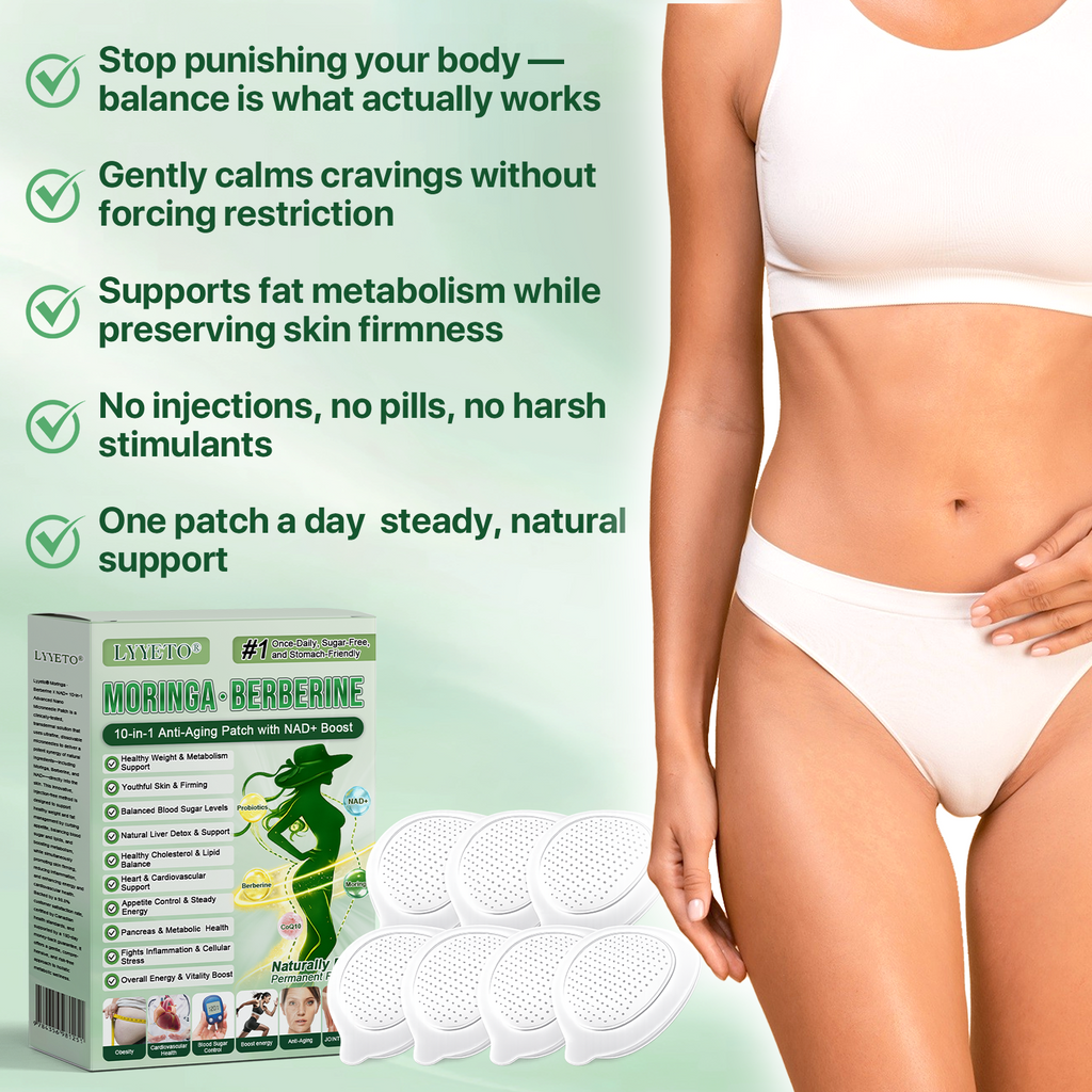🇺🇸 Official Store | ☀️☀️ Moringa Berberine + NAD+ 10-in-1 Nano Microneedle Patch(Just once a day, visible changes in 7 days)