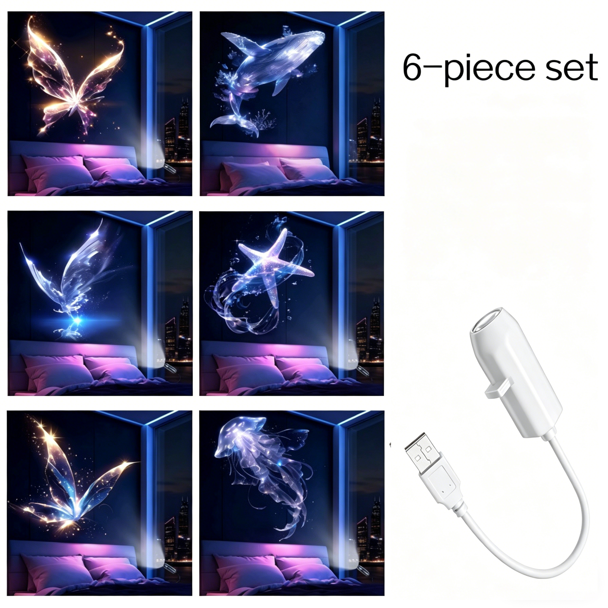 Mother's Day Gift | USB Projector Light Soft Light for Peaceful Nights