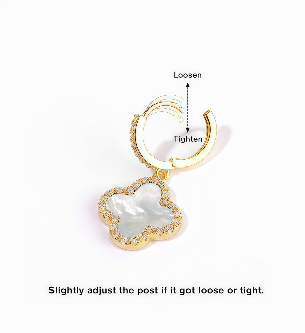 UK’s #1 Lucky Clover Germanium Earrings — Burn Fat & Slim Effortlessly
