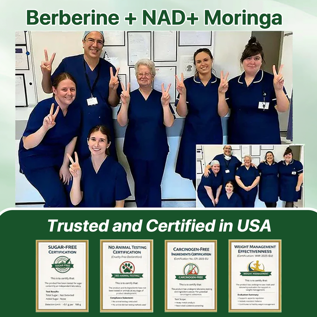 🇺🇸 Official Store | ☀️☀️ Moringa Berberine + NAD+ 10-in-1 Nano Microneedle Patch(Just once a day, visible changes in 7 days)