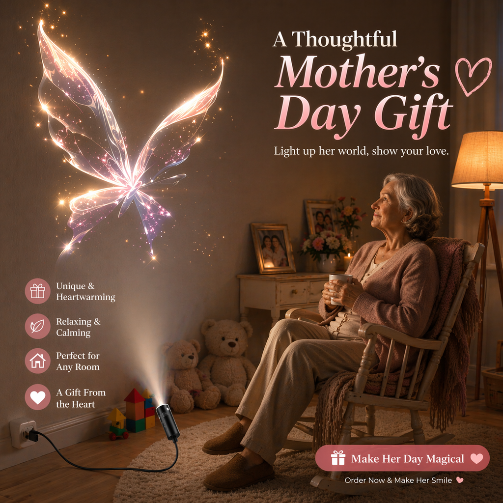 Mother's Day Gift | USB Projector Light Soft Light for Peaceful Nights